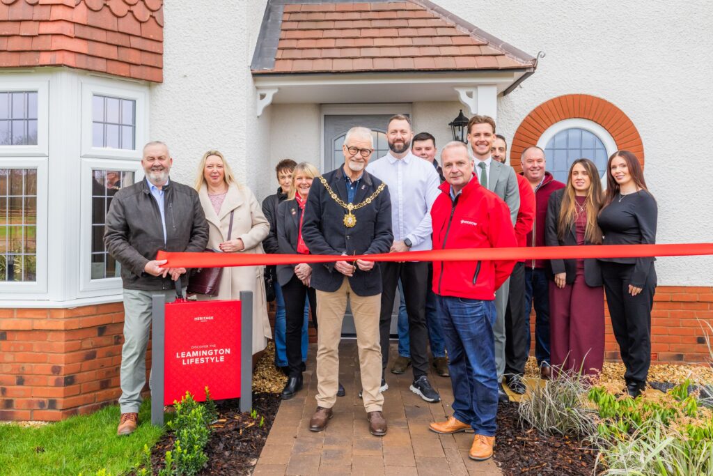 Famous chef Tom Shepherd and the Sheriff of Lichfield, the Rev’d Ian Hayter, helped housebuilders, Barratt, David Wilson and Redrow, to launch new show homes at Curborough Fields, Lichfield